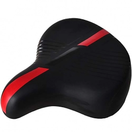 KDOAE Spares KDOAE Comfortable Road Mountain Bicycle Saddle Mountain Bike Saddle Classic Style Comfortable and Bold Breathable Spring Bike Seat Most Bikes (Color : Red, Size : 31X28x18cm)