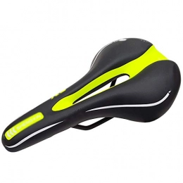 KDOAE Spares KDOAE Comfortable Road Mountain Bicycle Saddle Mountain Bike Simple Middle Hole Saddle Bicycle Seat Riding Equipment Seat Most Bikes (Color : Green, Size : 27.5x15cm)