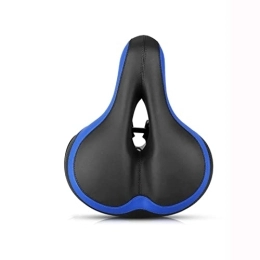 KEDUODUO Mountain Bike Seat KEDUODUO Waterproof Double Spiral Spring Bicycle Seat Soft And Comfortable Foam Wide Bicycle Saddle Seat Cushion Unisex Mountain Bike Road Bike, Blue