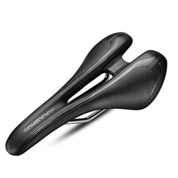 KELITE Spares KELITE Bicycle Saddle PU Leather Hollow Ventilation Comfortable and Soft Bicycle Accessories Suitable for Mountain Bikes Road Bikes Etc (Color : Black)