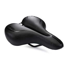 KELITE Spares KELITE Mountain Bike Saddle Comfortable Wide Anti-slip Waterproof Soft Memory Foam Padded Universal Fit for Indoor / Outdoor Bike (Color : Black)