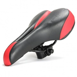 Kenthia Mountain Bike Seat Kenthia Unisex Sport Wide Hollow Channel Hybrid MTB Bicycle Road Bike Comfort Saddle Red