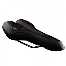 KP&CC Spares KP&CC Bike Seat Comfort Bike Saddle Surface Pu Waterproof Material, Hollow Shockproof Design Fit Most Bikes for Men and Women, Blackred