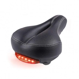 Kraeoke Bike Seat, rain-proof Bicycle saddle,with tail light(Black)