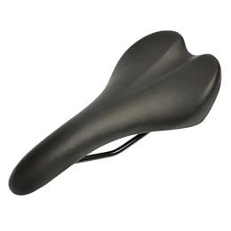 KUAIKUAI Mountain Bike Seat KUAIKUAI Bai Shi Wu Bicycle Leather Saddle MTB Road Bike Front Seat Non-slip Comfortable Breathable Riding Saddle Mountain Cycling Parts (Color : Black)