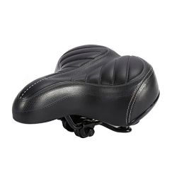 Zerone Mountain Bike Seat Large and Comfortable Bicycle Seat, High Density Elastic Gel Sponge Bicycle Seat, Breathable Mountain Bike Cushion, Professional (Black)