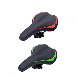 Lzdingli Mountain Bike Seat Lzdingli Bicycle Accessories Bicycle saddle - mountain bike saddle waterproof waterproof soft cushion suitable for bicycle mountain bike / road bike / rotary exercise bike, Green for Cycling Enthusiasts