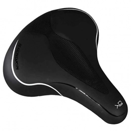 Mankoo Mountain Bike Seat Mankoo bicycle saddle leather damping spring foam waterproof wide soft for MTB mountain bike folding bike racing bike spinning bike exercise bike