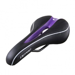 SHOULIEER Mountain Bike Seat Men'S Bicycle Saddle Mtb Seat Cushion Road Bike Mountain Cycling Saddles Bike Parts Accessories Purple Black