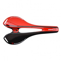 Roulle Mountain Bike Seat Mountain Bike 3K Full Carbon Fibre Saddle Carbon Bicycle Saddle MTB Cushion Road Front Matt Cycling Saddle Parts Red 3k Gloosy