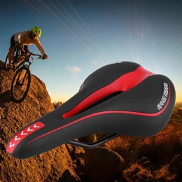 SANWAN Spares Mountain Bike Saddles - SUNWAN Bike Seat Cycle MTB Bicycle Cushion Sports Soft Cushions Gel Pad Seats (Red)