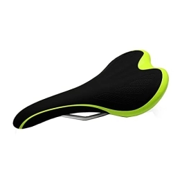 Bktmen Spares Mountain Road Bike MTB Bicycle Saddle PU Leather Cycling Seat Cushion Mountain Bike Seat Bicycle Accessories Bicycle seat (Color : Green)