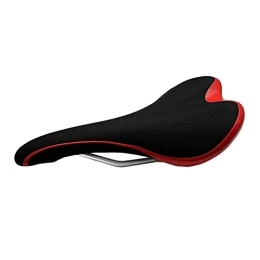 Bktmen Spares Mountain Road Bike MTB Bicycle Saddle PU Leather Cycling Seat Cushion Mountain Bike Seat Bicycle Accessories Bicycle seat (Color : Red)