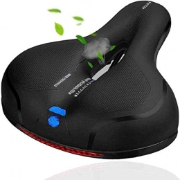 MSDADA Mountain Bike Seat MSDADA Gel Bike Seat Bicycle Saddle, Wide Bike Saddle for Men & Women, Waterproof Bicycle Seat Comfortable Soft Cushion for Road Bike, Cruiser, Mountain Bike, Exercise Bike, City Bikes(Black-Blue)