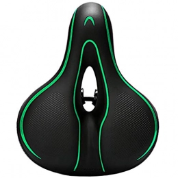 NgMik Mountain Bike Seat NgMik Bike Seat Clamps Mountain Bike Bicycle Seat Bicycle Saddle Riding Equipment Cushion for All Seasons MTB Saddle (Color : Green, Size : 24X10x18cm)