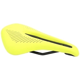 OKAT Mountain Bike Seat OKAT Mountain Bike Saddle Cover, Bike Cover Wide Tail Wing Design Comfortable and Breathable for Mountain Bike for Fits Most Bicycle Seats(Yellow black dots)