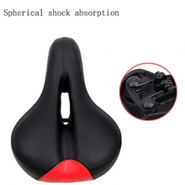 Pessica Mountain Bike Seat Pessica Bicycle thick sponge cushion Mountain bike soft and comfortable saddle Big butt breathable cushion bicycle spare parts 20 * 27cm, A