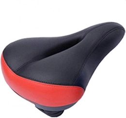 Plztou Mountain Bike Seat Plztou Comfortable Bicycle Saddle Mountain Bicycle Soft Saddle Comfortable PVC Leather Wide Breathable Road Bike Cushion Bicycle MTB Spare Parts