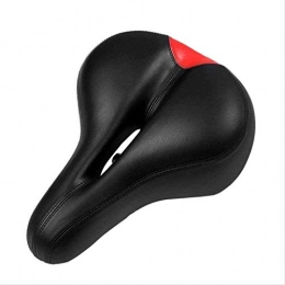 Plztou Mountain Bike Seat Plztou Comfortable Bike Seat Wide Cycling Saddle Pu Leather MTB Mountain Bike Seats High-Elastic Soft Sponge Cushion Shockproof Bicycle Saddle