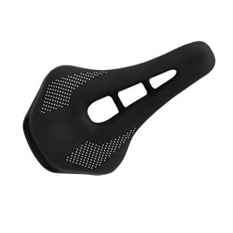 PPLAX Mountain Bike Seat PPLAX Bicycle saddle men's non-slip soft PU leather mountain bike bicycle seat mountain bike seat cushion road bike seat cushion (Color : Black)