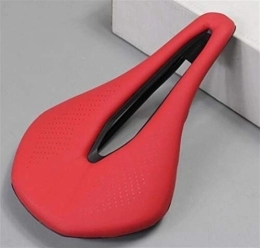 PUJUFANG-PHONE CASE Mountain Bike Seat PUJUFANG-PHONE CASE Mountain Bicycle Saddle Road Bike Saddles Racing Saddle PU Breathable Soft Seat Cushion (Color : Red)