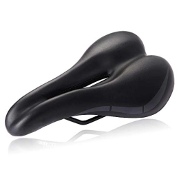 PUJUFANG-PHONE CASE Mountain Bike Seat PUJUFANG-PHONE CASE Soft Bicycle Saddle Men Women Mountain Bike Wide Seat Retro Hollow MTB Saddle Black Bike Seat