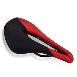 QAZWSXD Mountain Bike Seat QAZWSXD Bike Seat Mountain Bike Saddle Bicycle Seat Cushion Ergonomic Hollow Shockproof Outdoor Mountain Men And Women Red