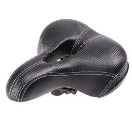 Qivor Mountain Bike Seat Qivor Elastic Sponge Bike Seat Shock Absorbing Comfortable Wide Padded Replacement Bicycle Saddle For Mountain Bike Outdoor (Black)