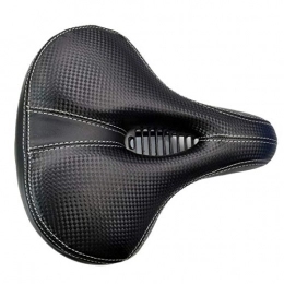 Qivor Mountain Bike Seat Qivor Wide Bike Bicycle Saddle Thicken Bicycle Seat MTB Hollow Cycling Cushion Sponge Soft Bike Cycling Saddle (Color : Black)