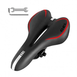 QJKai Mountain Bike Seat QJKai Bike Saddle, Professional Mountain Bike Silicone Cushion Comfy Bike Saddle Hollow Breathable MTB Road Cycling Seat Waterproof for MTB and Road Bike