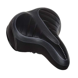 QSCTYG Mountain Bike Seat QSCTYG Bicycle Seat Bicycle Cushion, Striped Bicycle Saddle, Comfortable and Soft Bicycle Cushion, Mountain Bike Saddle bicycle saddle (Color : Black)