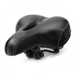 QSCTYG Spares QSCTYG Bicycle Seat Bicycle Cycling Big Bum Saddle Seat Road MTB Bike Wide Soft Pad Comfort Cushion bicycle saddle (Color : Black)