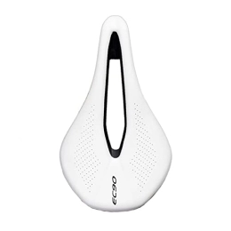 QUQU Spares QUQU bike seat Bicycle Width Seat Saddle MTB Road Bike Saddles Mountain Bike Racing Saddle PU Breathable Soft Comfortable Seat Cushion (Color : White)