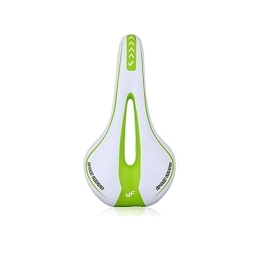 QUQU Mountain Bike Seat QUQU bike seat Silicone Gel Bicycle Saddle Seat MTB Road Bike Seat Breathable Hollow Mountain Bike Seat Racing Cycling Saddle Cushion (Color : White Green)