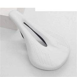 RETHPA Mountain Bike Seat RETHPA Bike Saddle, Mountain Bike Seat Pu+carbon Fiber Saddle Road Mtb Mountain Bike Bicycle Saddle For Man Cycling Saddle Trail Comfort Races Seat Red White (Color : White 143mm)