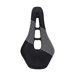 Pokem&Hent Mountain Bike Seat Road Bike Saddle Mountain Bike Saddle Mountain Bike Saddle Bicycle Leather Cushion Absorption Black white