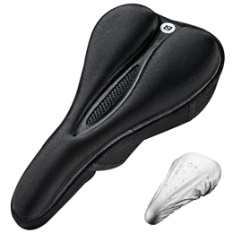 RockBros Spares ROCKBROS Gel Bike Seat Cover Comfort Bicycle Seat Cushion for Men Women Soft Bike Saddle Covers Compatible with Peloton, Stationary Exercise, Road Mountain Bike, Indoor Outdoor Cycling