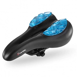 Selighting Mountain Bike Seat Selighting Mountain Bike Saddle Padded Bicycle Seat with Soft Cushion, Improves Comfort for Mountain Bike, Hybrid and Stationary Exercise Bike (Black)