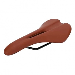 SHUILIANDU Mountain Bike Seat SHUILIANDU Mountain Bike Saddle Thicken Hollow Bicycle Seat Comfortable Shock Proof Bicycle Saddle Soft Bike Cushion (Color : Brown)