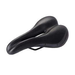 Samnuerly Spares Soft Bicycle Saddle Men Women Mountain Bike Wide Seat Retro Hollow MTB Saddle Black Bike Seat