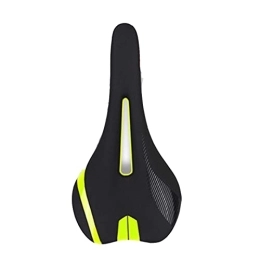 Bktmen Mountain Bike Seat Soft Gel Saddle MTB Road Mountain Bike Bicycle Cushion Titanium Rail Seat Riding Hollow Comfortable Professional Bike Parts Bicycle seat (Color : Black Yellow)