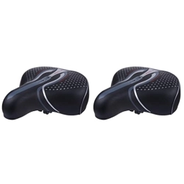 Sosoport Mountain Bike Seat Sosoport 2 pcs Bicycle Fit Road Cushion Riding Pu for Most Gel Sports Saddle Bike Bikes and Outdoor Comfortable Soft Electromobile Mountain Comfort Large Universal Exercise