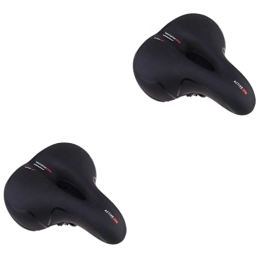 Sosoport Mountain Bike Seat Sosoport 2 pcs Replacement Saddle Comfortable Bikes Kids Road Cycle Comfort Mountain Bicycle Style Thickening Men Adult Outdoor for Bike Spring Accessories Cycling Indoor Black Women