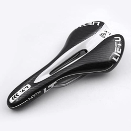 Sparrow Angel Mountain Bike Seat Sparrow Angel Mountain bike saddle Bicycle Saddle MTB Mountain Bike Carbon Fiber Saddle Road Cushion (Color : BLACK WHITE)