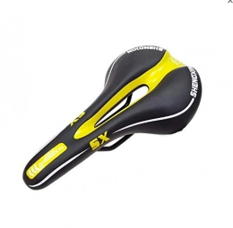 Suudada Mountain Bike Seat Suudada Soft And Comfortable Road Bike Saddle Mountain Bike Seat Breathable Comfortable Foam Seat Cushion Unisex-Black Yellow