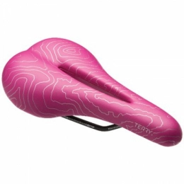Terry Spares Terry Topo Saddle, Wome's Performance-level Cyclists Foam Padded Breathable Seat Mountain Biking, Female's Durable Fibra-tek Cycling Cushion - Rosa
