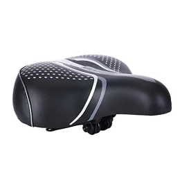 TIYKI Mountain Bike Seat TIYKI Bike Seat Bicycle Saddle Seat Cover Mountain bike PU Sponge Seat Cushion Scooter Pad Cushion Cycling Accessories (Color : Black)