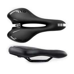 TLJF Mountain Bike Seat TLJF Bike Saddles Gel Bicycle Saddle Padded Professional Waterproof Road Bike Saddle For Cruiser / Road Bikes / Touring / Mountain Bike Mens & Womens Bicycle Riding Equipment (Color : Black)