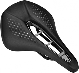 Tophacker Spares Tophacker Bike Saddle - Durable Black PU Leather Bicycle Cycling Seat Cushion Saddle For Mountain Road Bike