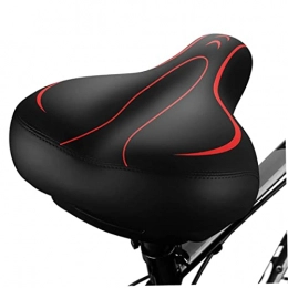 Tuimiyisou Spares Tuimiyisou Comfortable Bike Seat Soft Bike Cushion Seat Bicycle Seat Replacement for Mountain Bikes, Road Bikes, Exercise Bikes Red